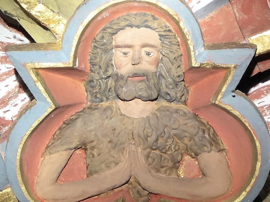Schlussstein Johannes der Täufer