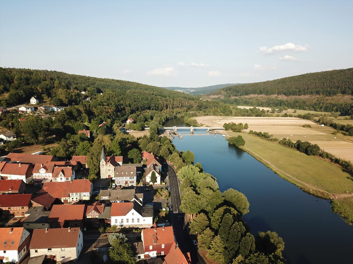 Wilhelmshausen an der Fulda mit Marienbasilika