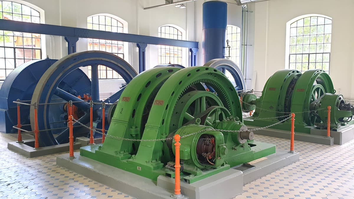 Blick in die historische Maschinenhalle
