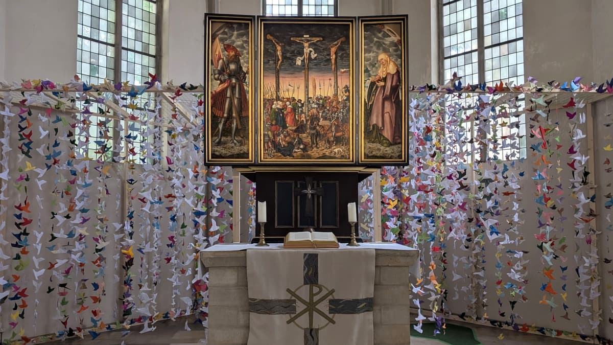 Altar mit Retabel von Lucas Cranach d.Ä.