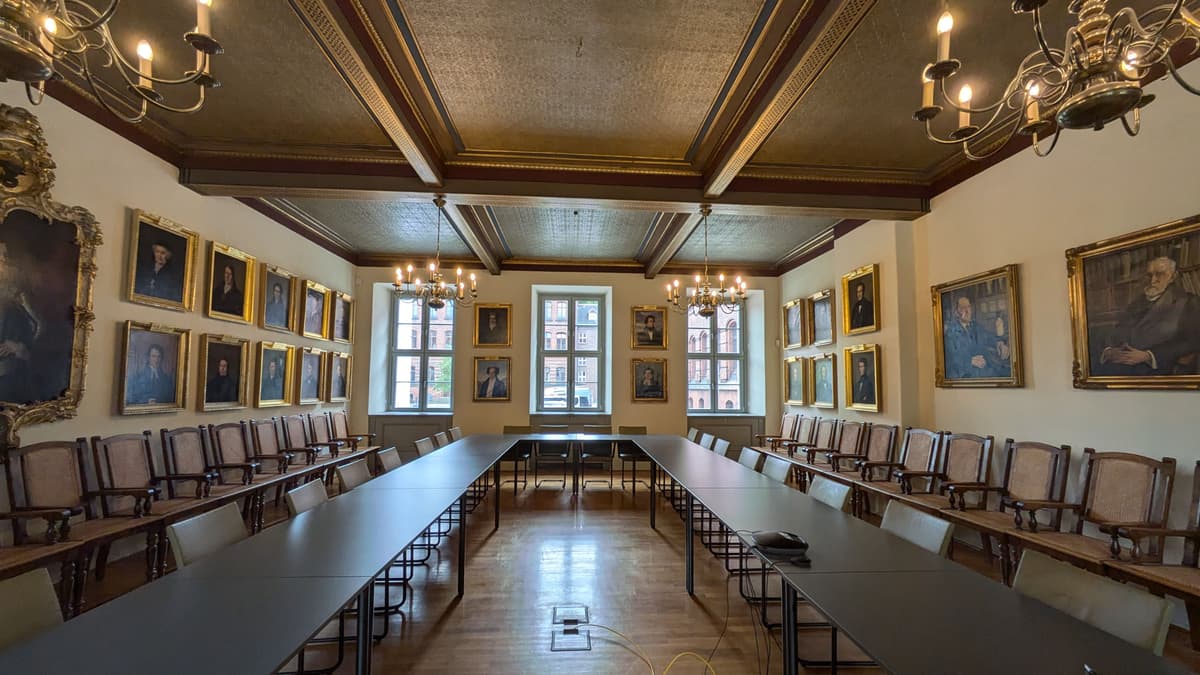 Konzilsaal im Hauptgebäude der Universität Greifswald