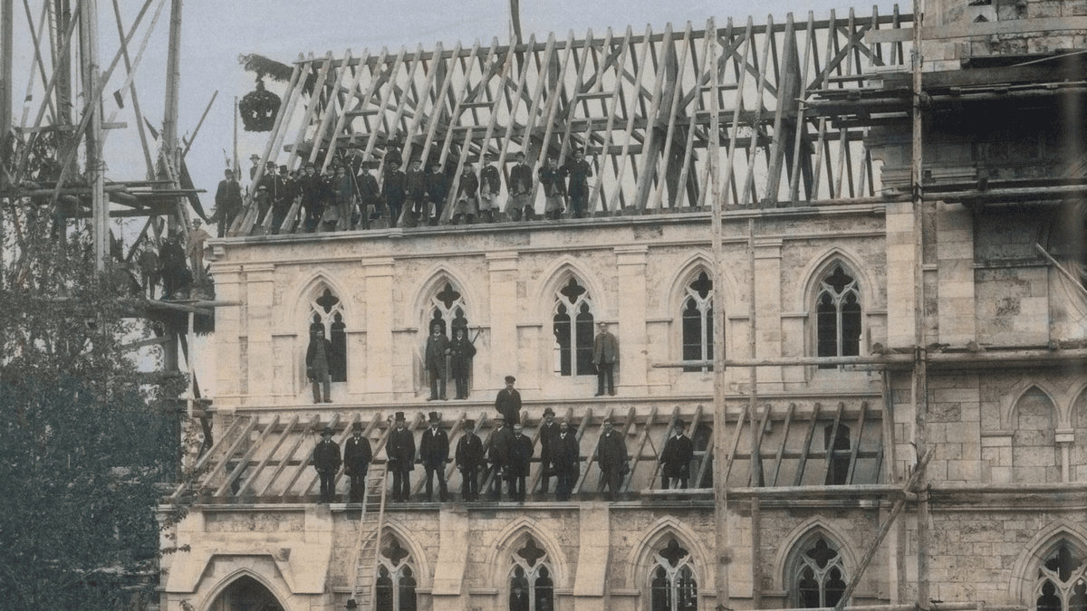 Richtfest Herz Jesu Weimar 1890