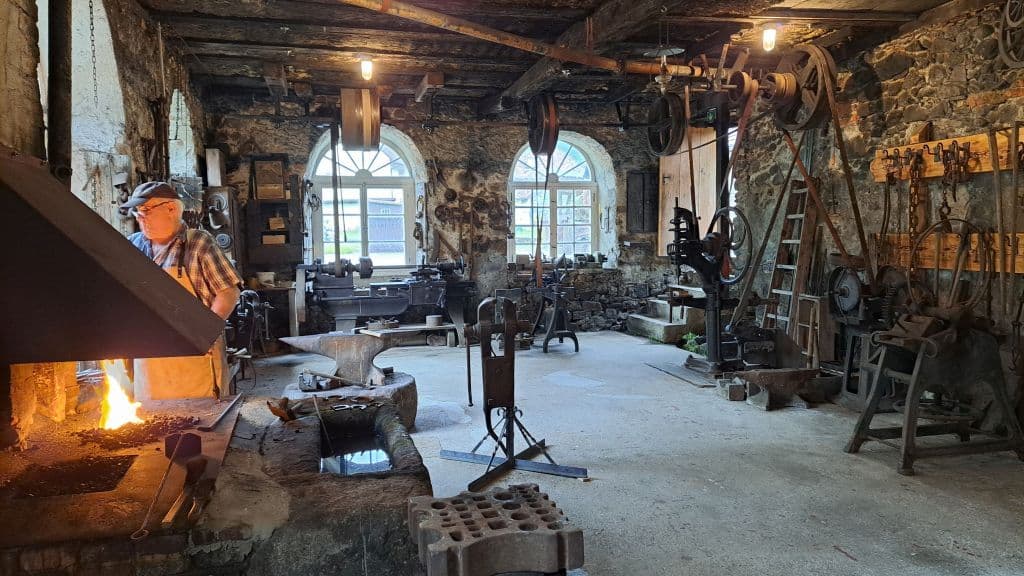 Innenansicht der Hammerschmiede