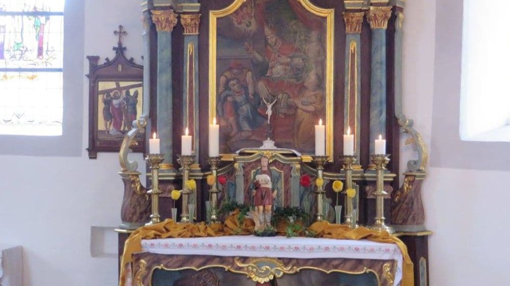 Seitenaltar St. Wendelinus Pleizenhausen