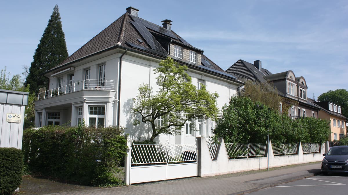 Blick auf die Wohnbebauung des Ostrings
