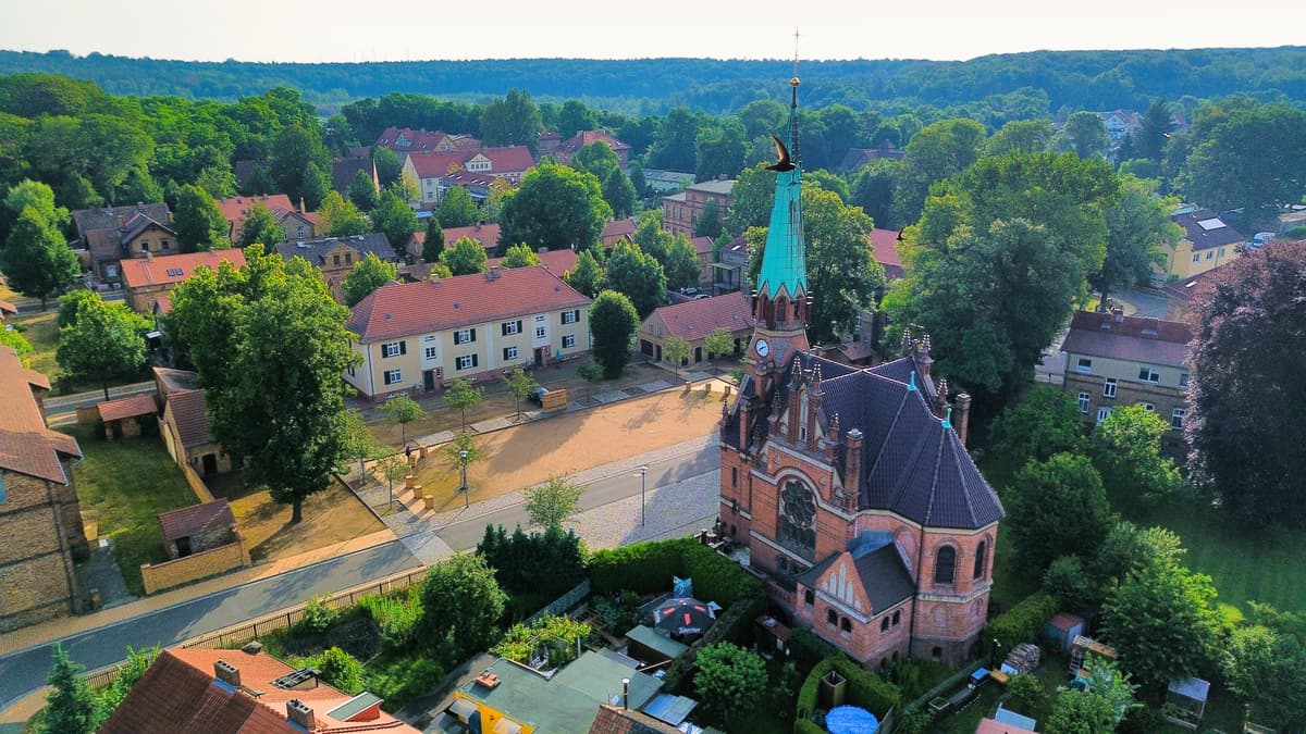 Kirche von oben