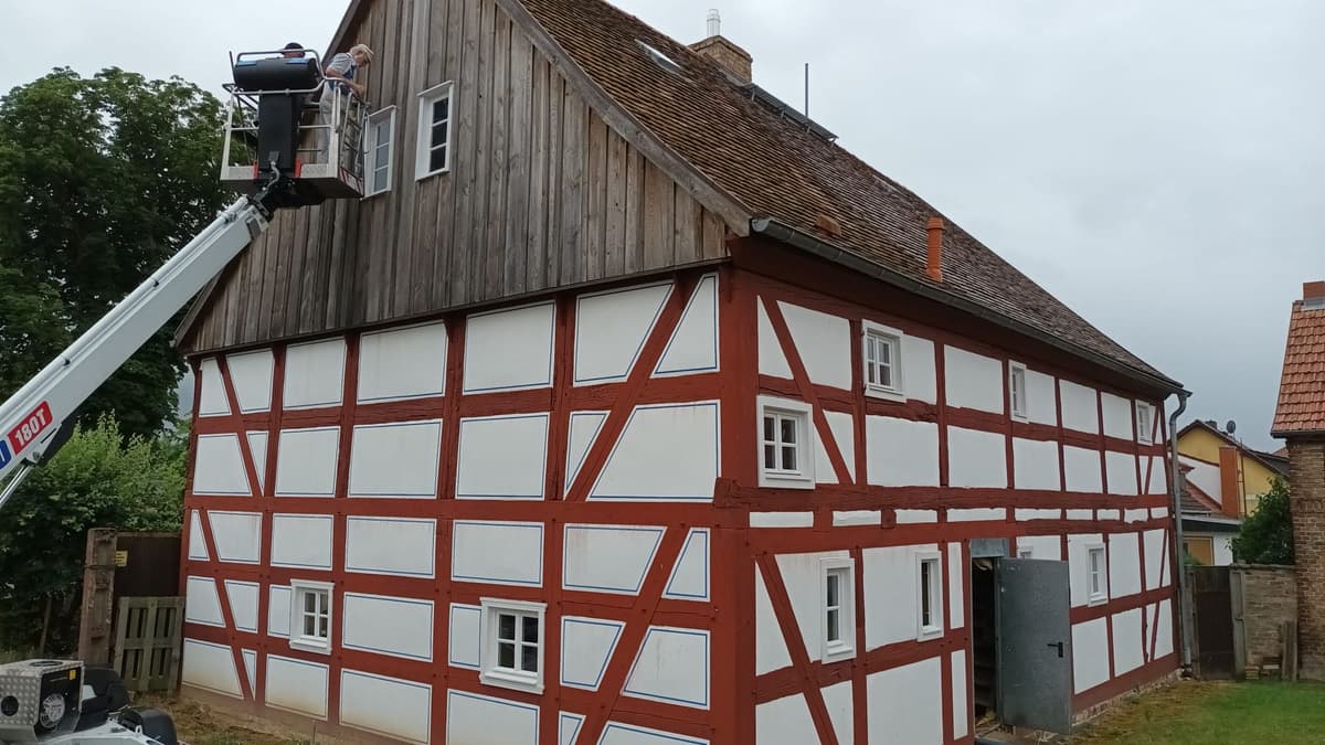 Hugenottenhaus Hofseite