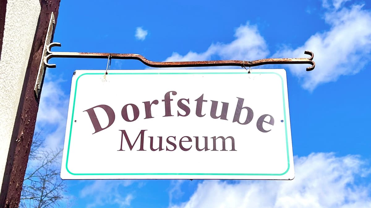 Museumsschild Dorfstube Nieder-Werbe