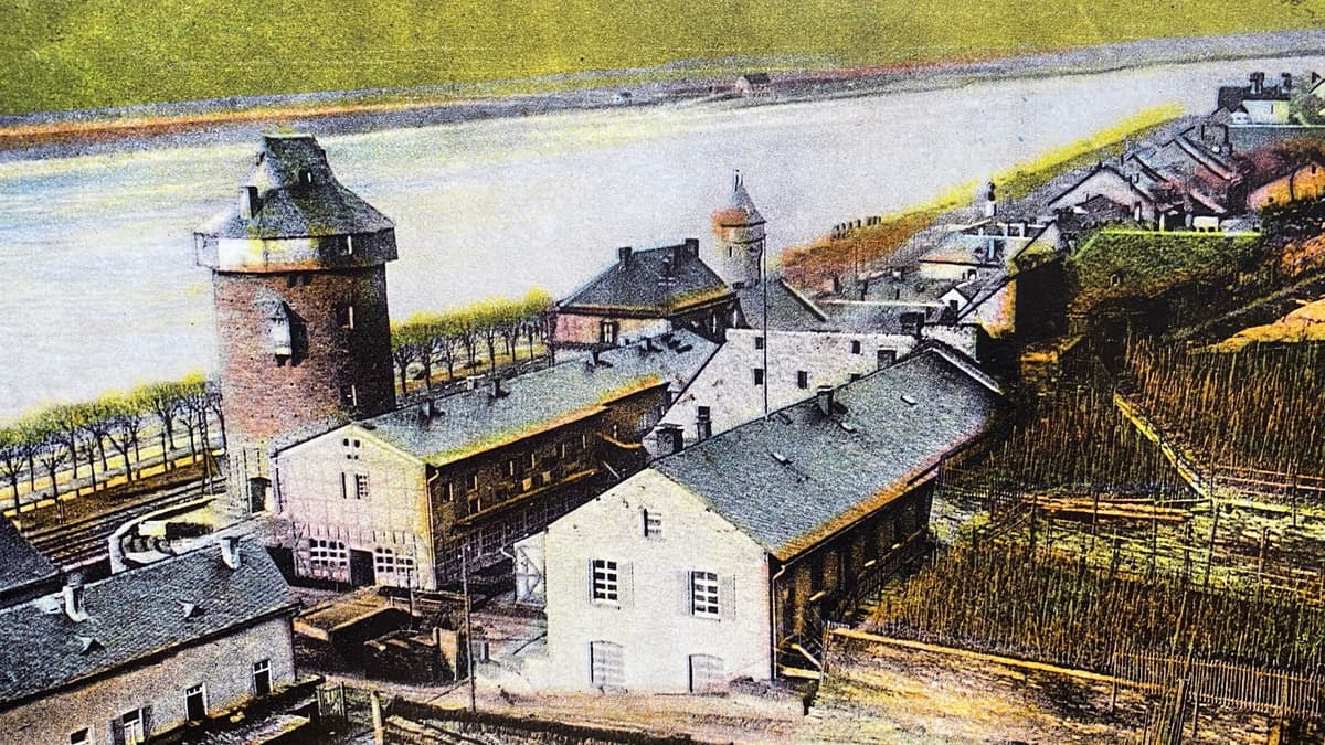 Historisches Bild der Betriebsanlagen Wilhelm Erb Stollen