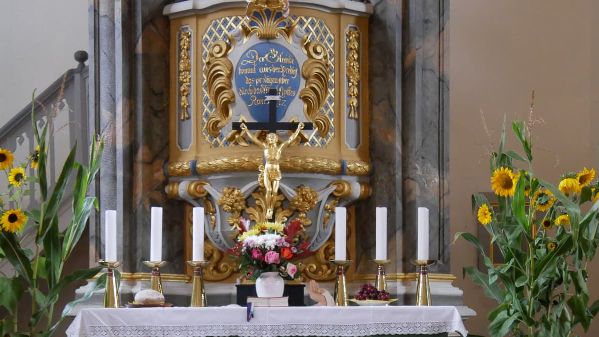 Altar zu Erntedank