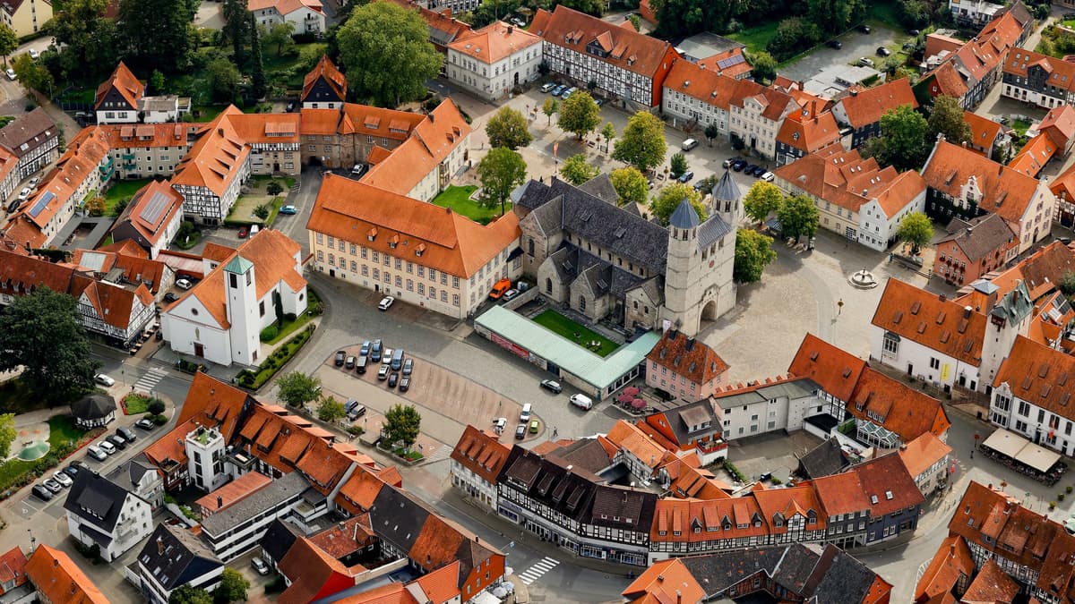 Stiftskirche Vogelperspektive