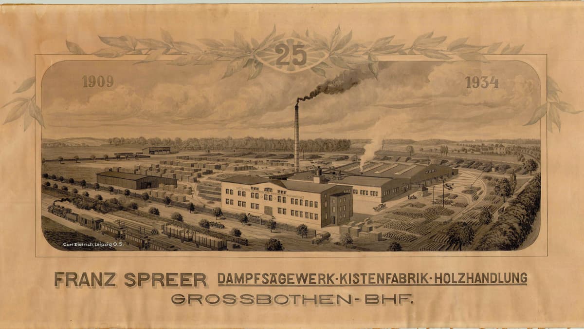 Dampfsägewerk / Kistenfabrik 1909