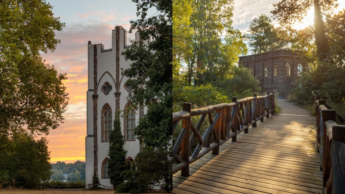 Meierei und Beelitzer Jagdschirm auf der Pfaueninsel