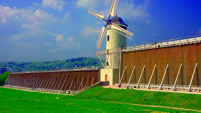Windmühlenturm am Gradierbau IV und V