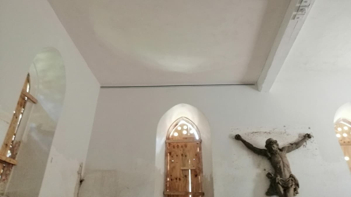 Während der Restaurierung des Innenraums