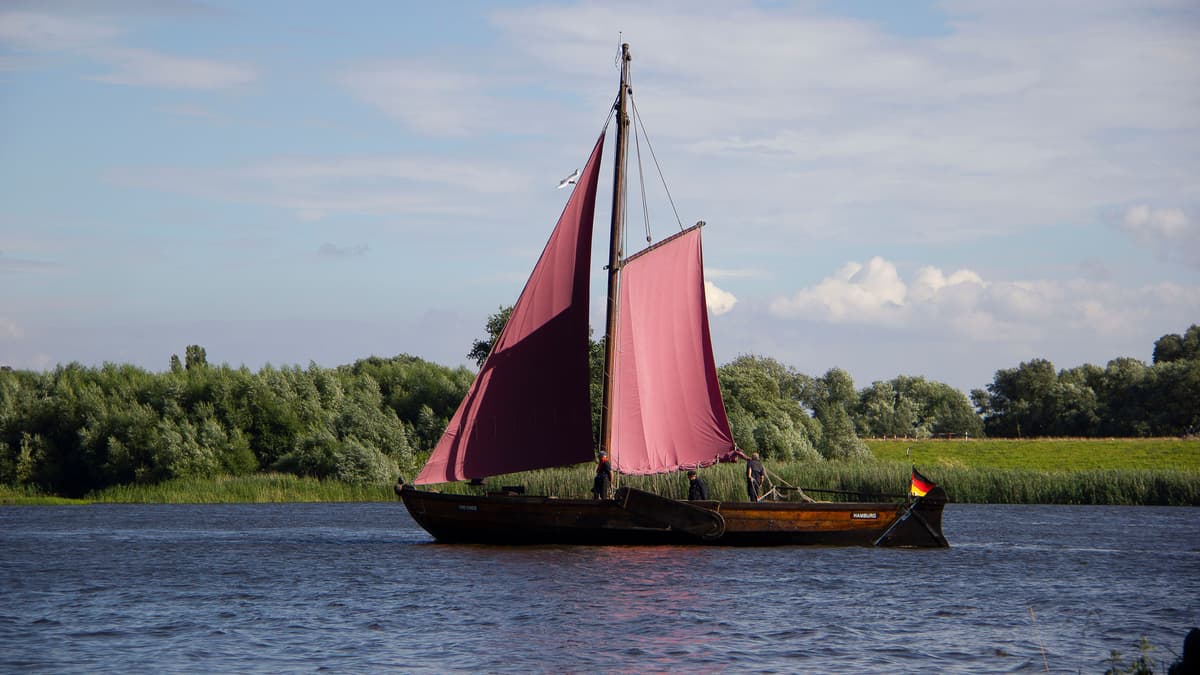 Ewer auf der Elbe