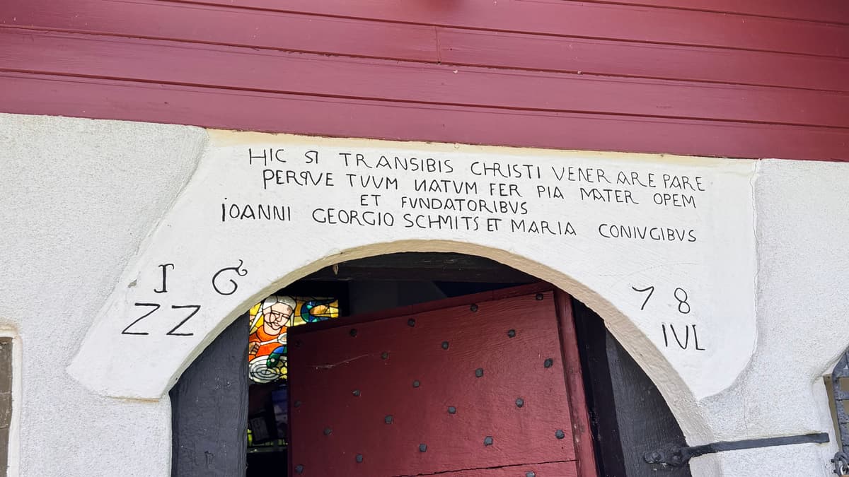 Inschrift der Andreaskapelle
