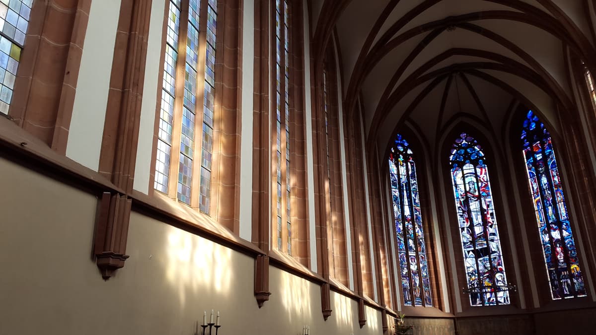 Blick Richtung Chor, Ehemalige Klosterkirche Lambrecht