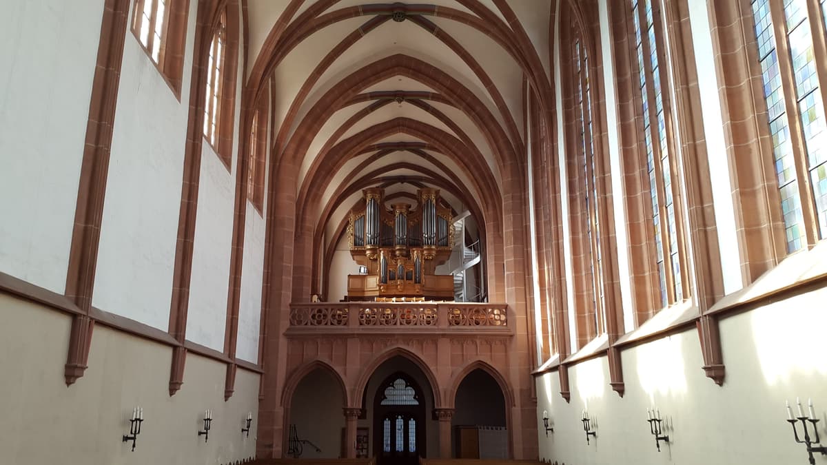Blick Richtung Geib-Orgel, Ehemalige Klosterkirche Lambrecht