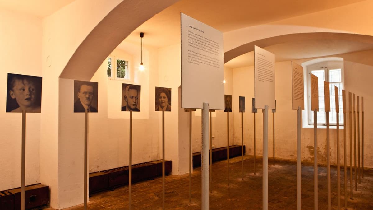 Der ehemalige Warteraum in der Gedenkstätte Pirna-Sonnenstein