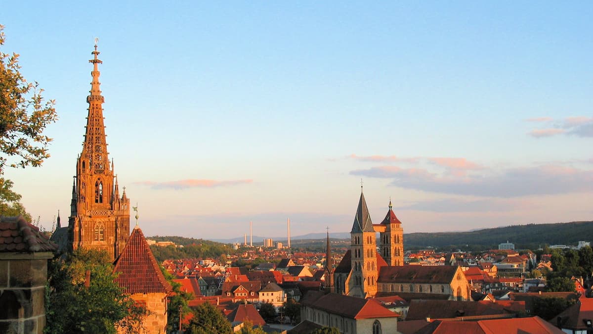 Frauenkirche - Blick von der Neckarhalde