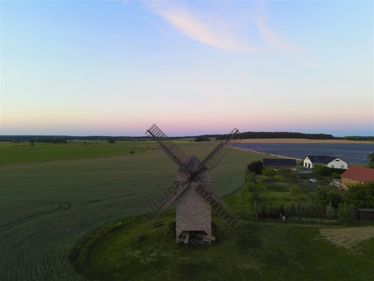 Bockwindmühle Ketzür Ansicht aus West