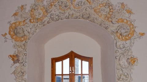 Schloss Wolkenstein. Wandmalerei