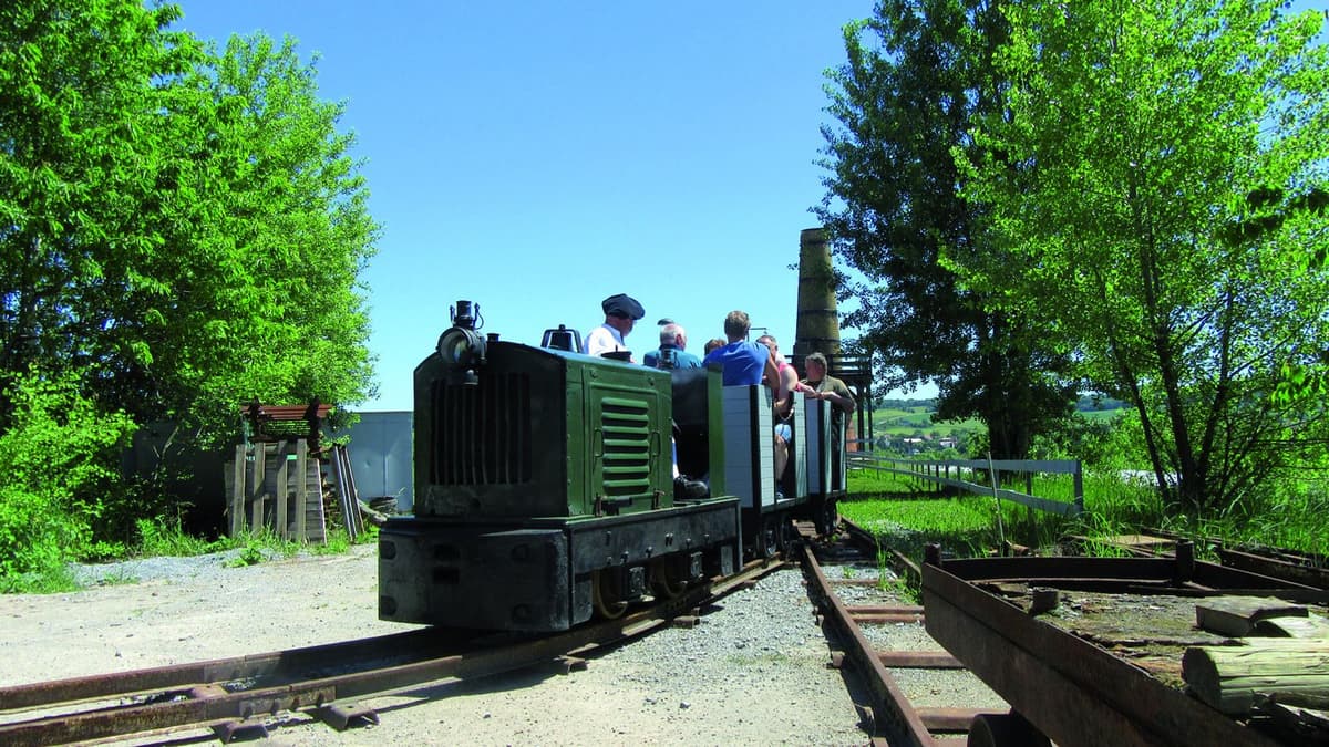 Feldbahn auf dem Areal