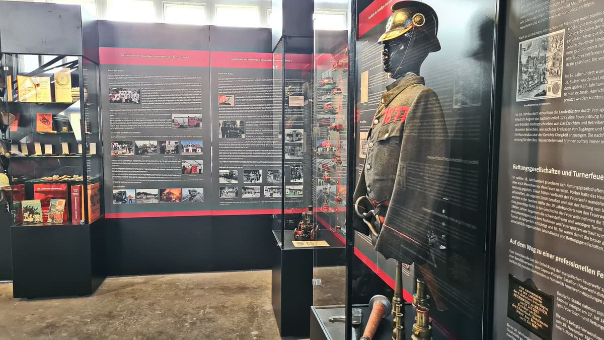 Das Feuerwehrmuseum auf dem Gelände