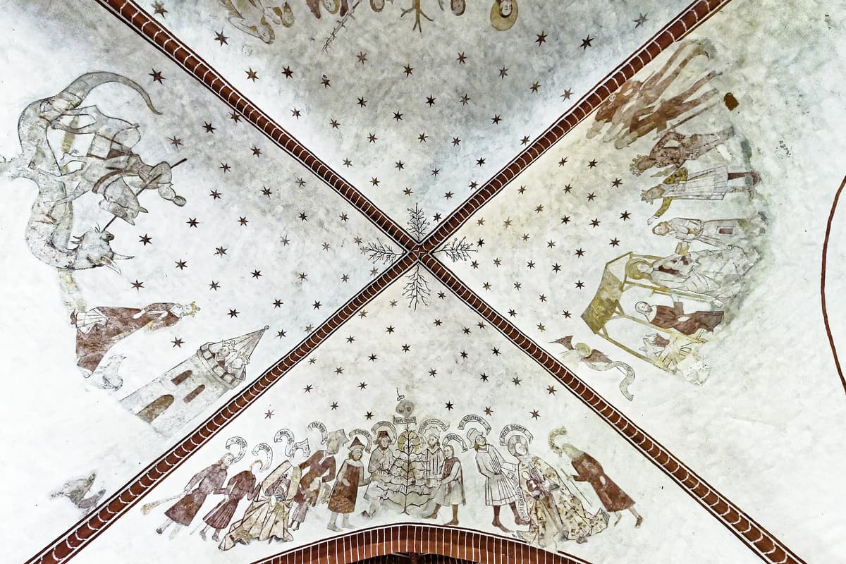 St. Marien Loxstedt - Deckenmalereien im Chorraum