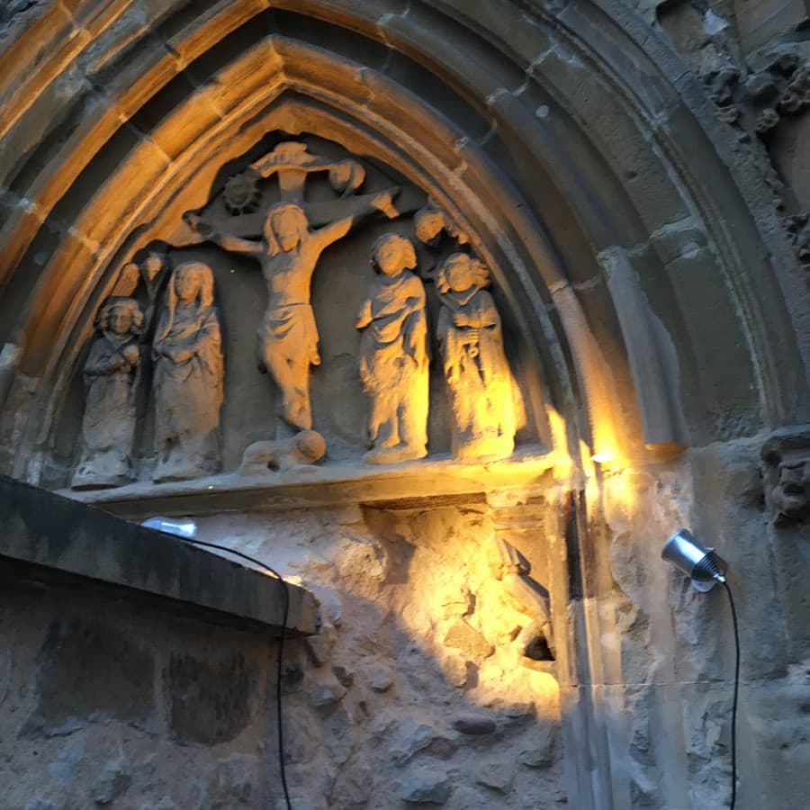 Disibodenberger Kapelle Tympanon des ehem. Westportals