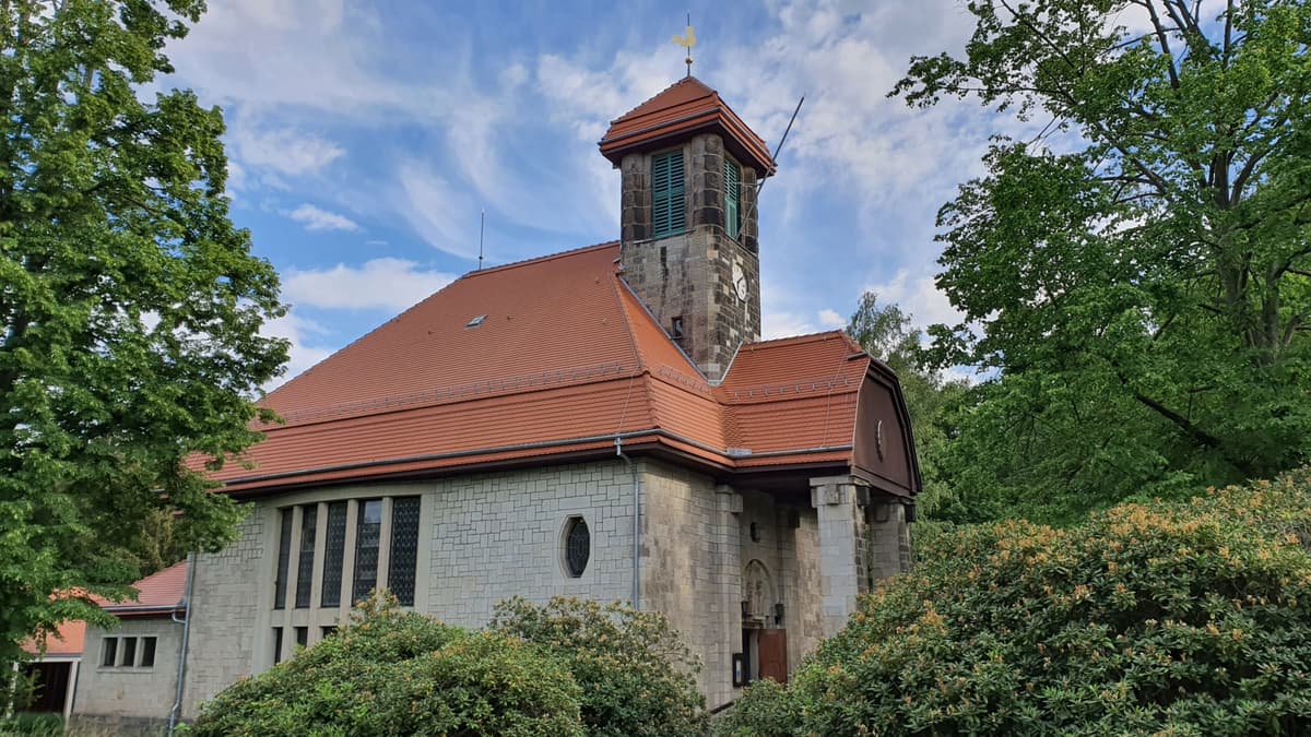 Kirche Graupa Nord-West-Ansicht