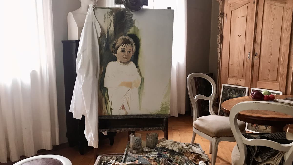 Das Atelier des Künstlers