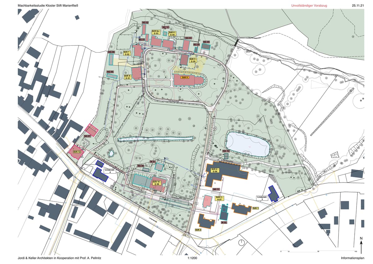Ev. Stift Marienfließ Lageplan