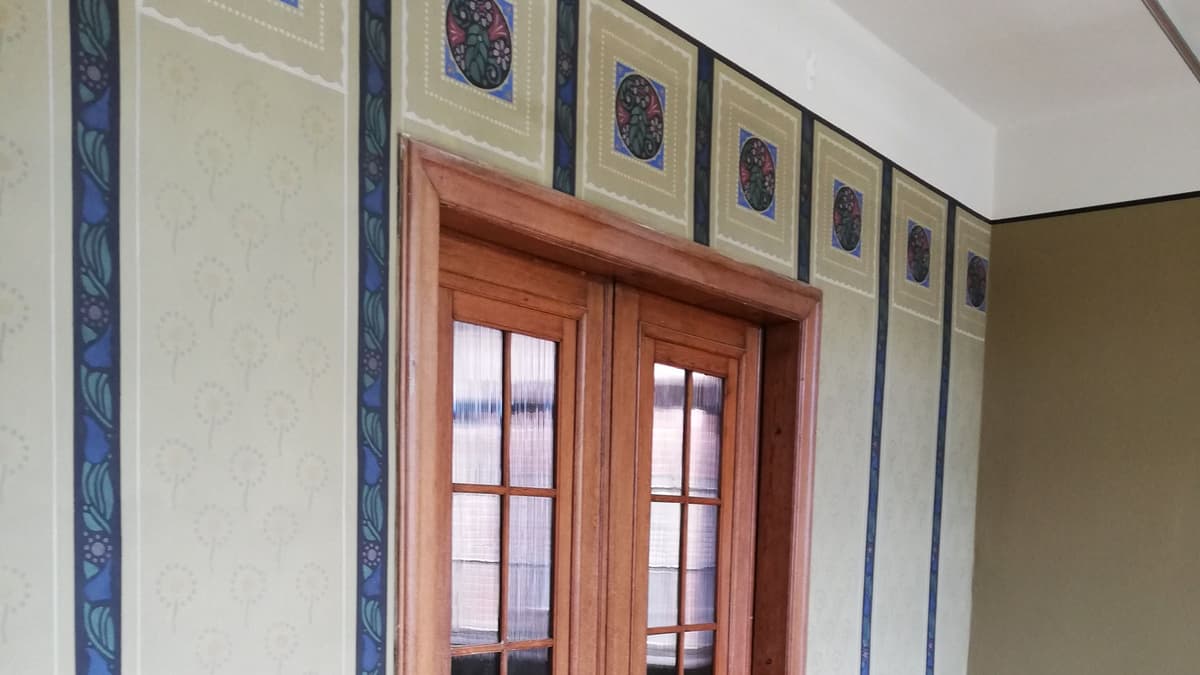 Rekonstruktion der Wandmalerein im Herrenzimmer