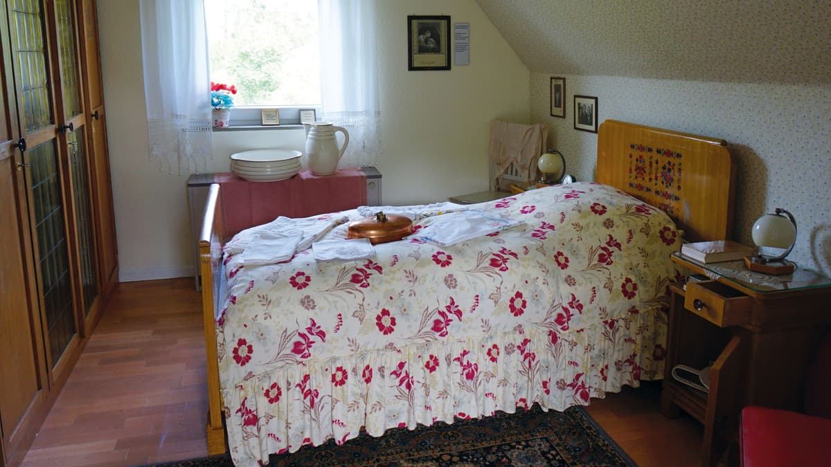 Einblick in das Schlafzimmer im Kaisenhausmuseum