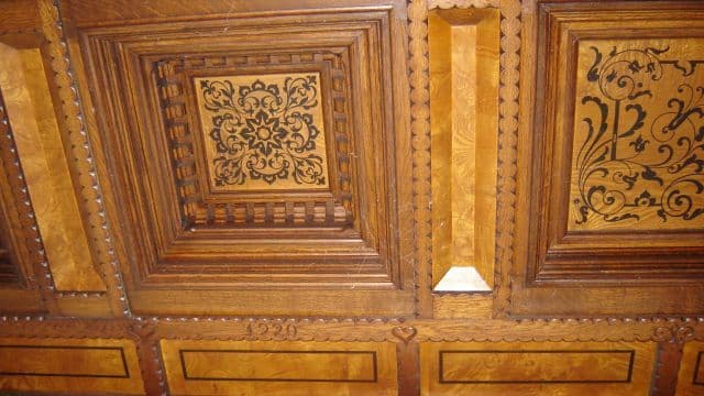 Kassettendecke in der Villa "Bürger"