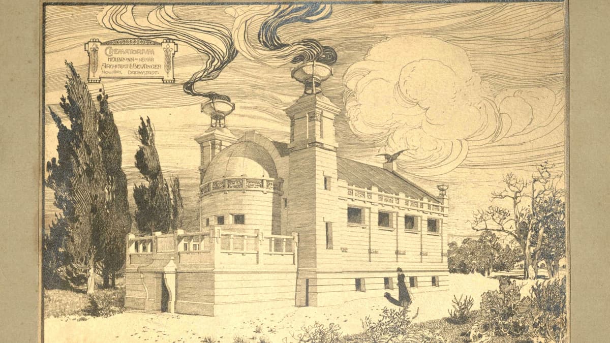 Entwurfszeichnung Krematorium Heilbronn