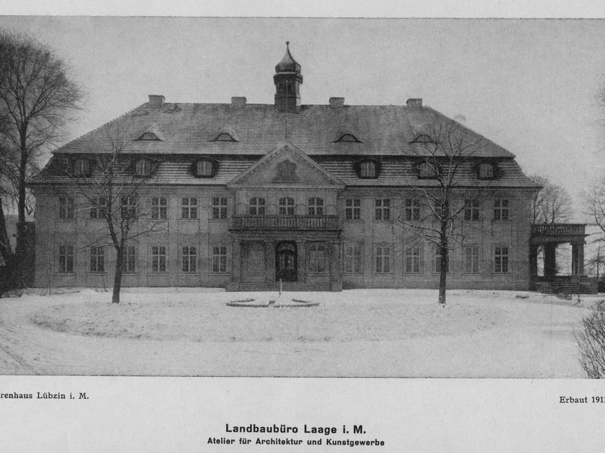 Schloss Lübzin Foto aus dem Archiv von Paul Korff