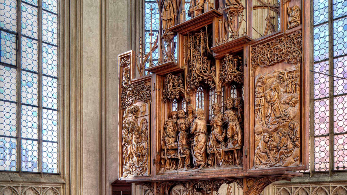 St.-Jakobskirche, Rothenburg ob der Tauber, Heilig-Blut-Altar von Tilman Riemenschneider