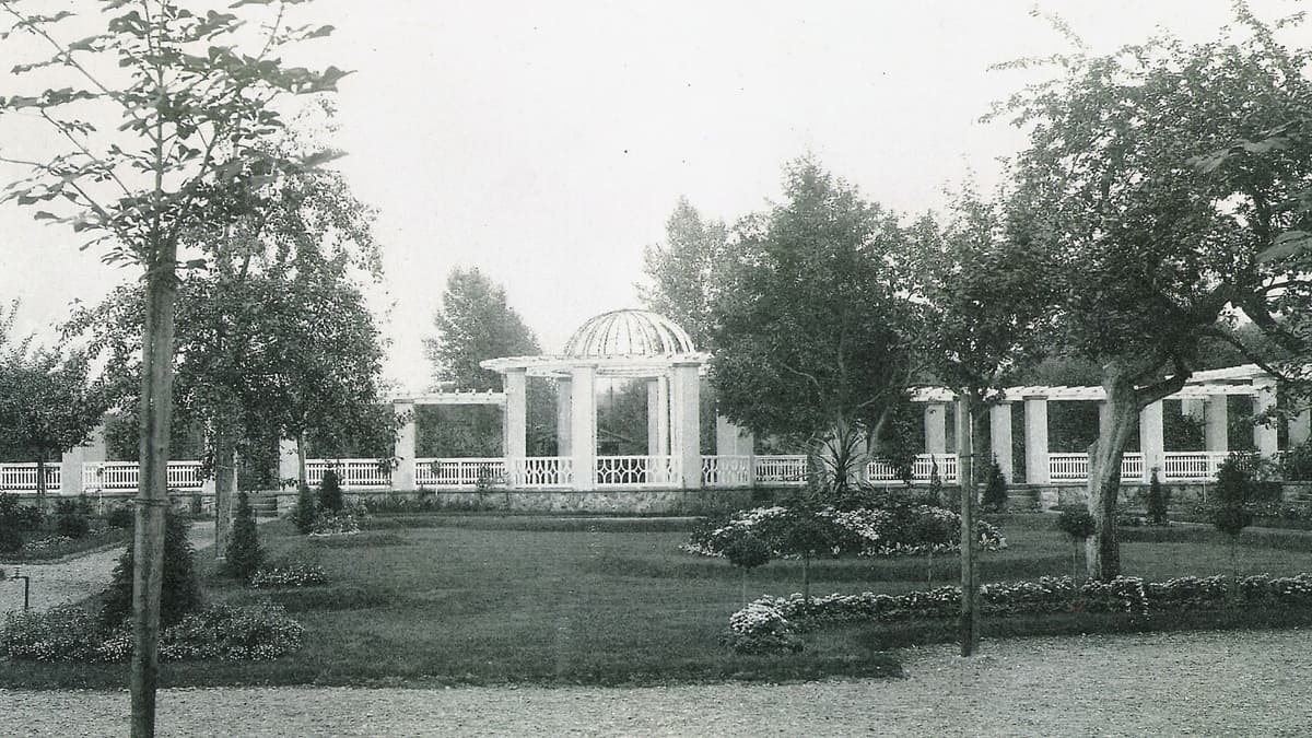 Villa Gyps, Garten um 1910