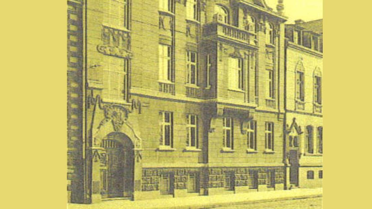 Logenhaus vor der Zerstörung