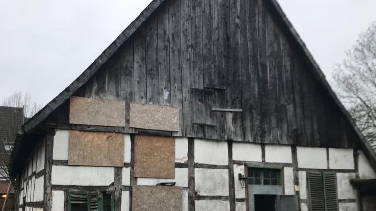 Rückseite des Fachwerkhauses