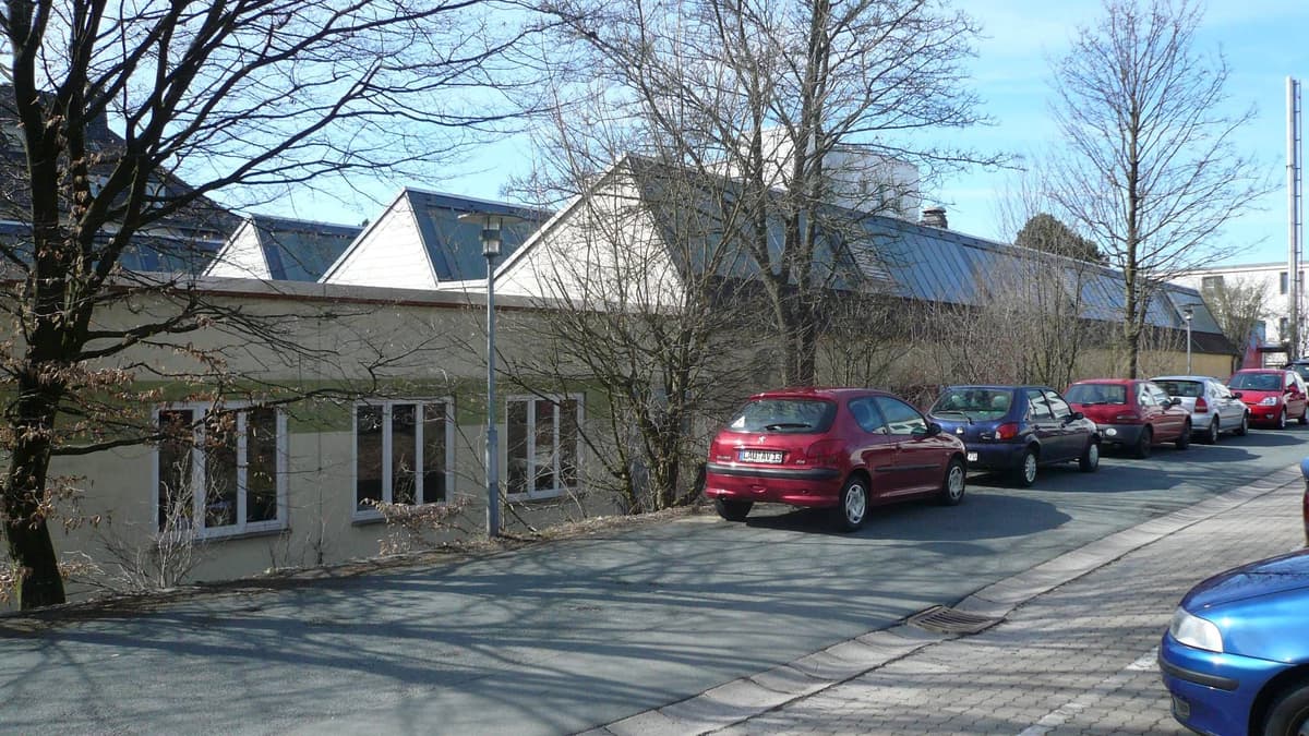 Weberei Sheddachhalle Ansicht Nordost