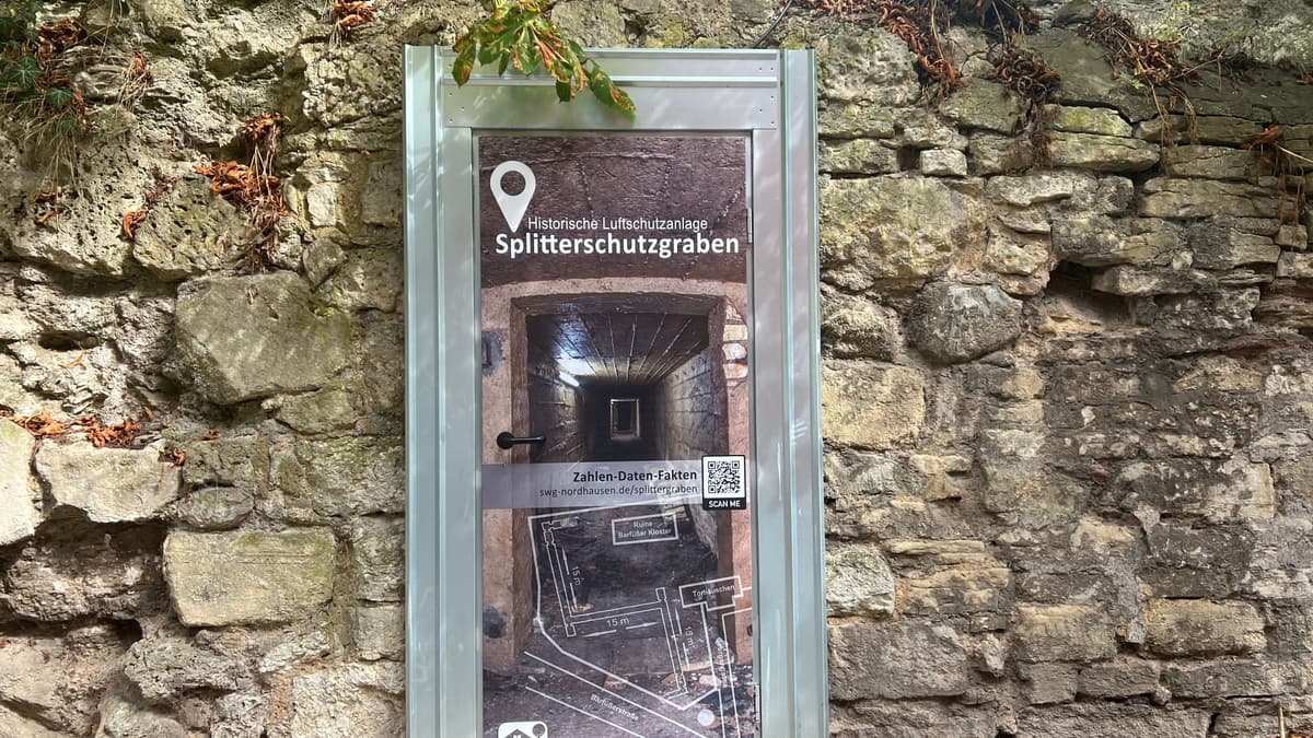 Splittergraben unter dem Spendekirchhof