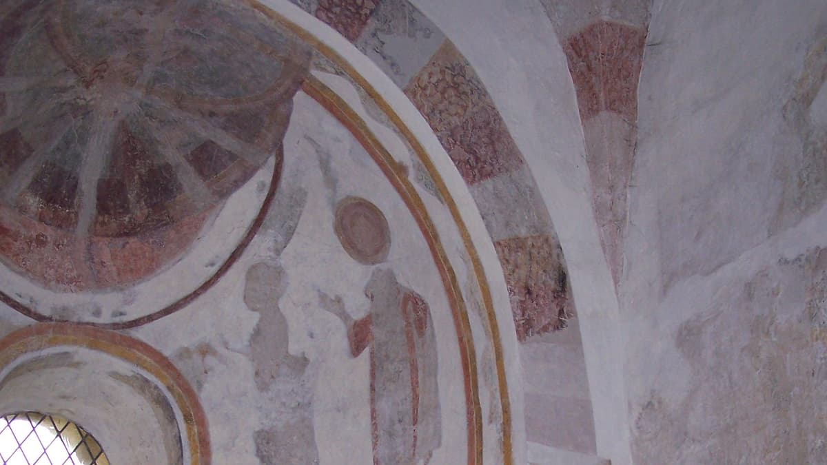 Wandmalereien in der Dorfkirche Stiepel