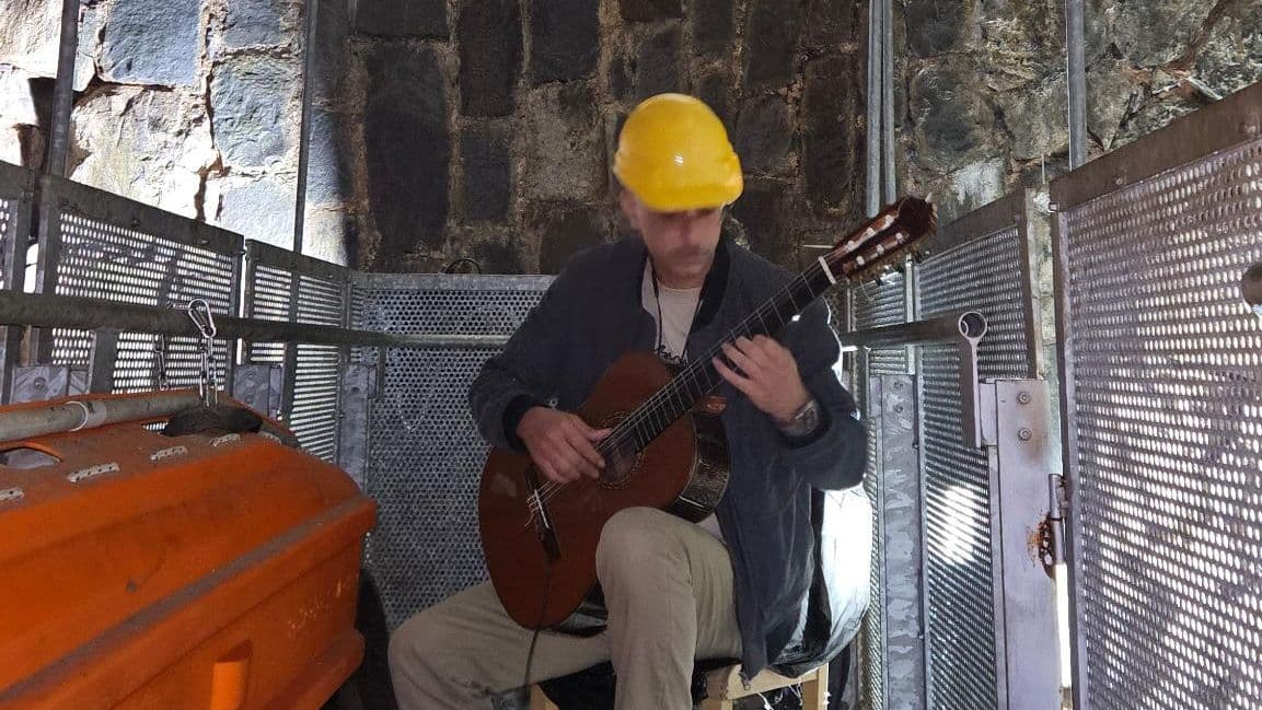 Runde Radstube Musiker