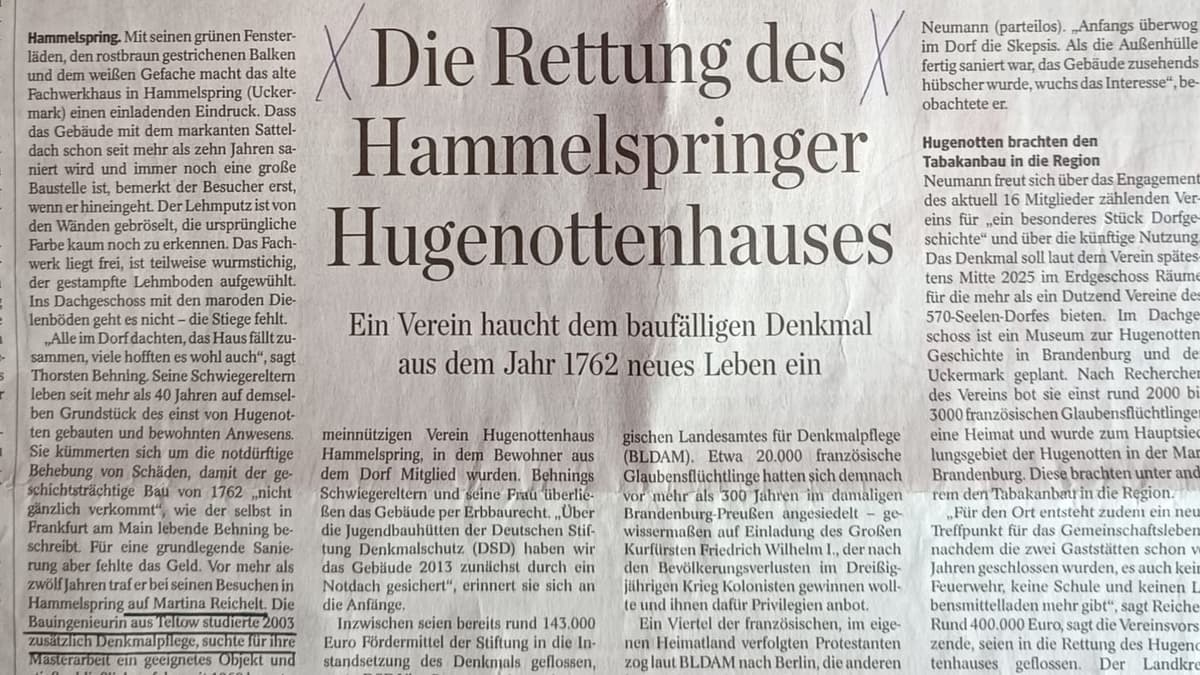 Hugenottenhaus Presse