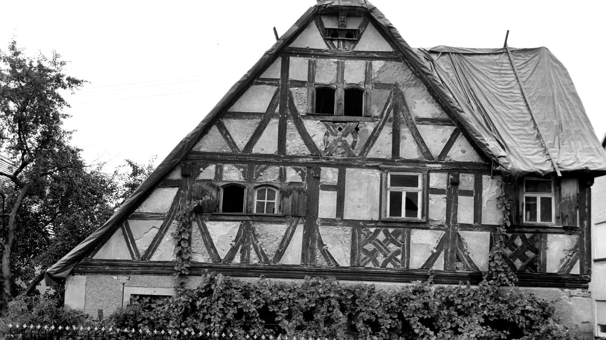 Wohnstallhaus vor Sanierung 1990
