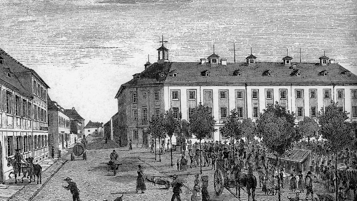 Fotoquelle: Stadtplätze in Karlsruhe, hrsg. vom Stadtarchiv Karlsruhe durch Michael Koch (Veröffentlichungen des Karlsruher Stadtarchivs Bd. 26), Karlsruhe 2003, S. 192.